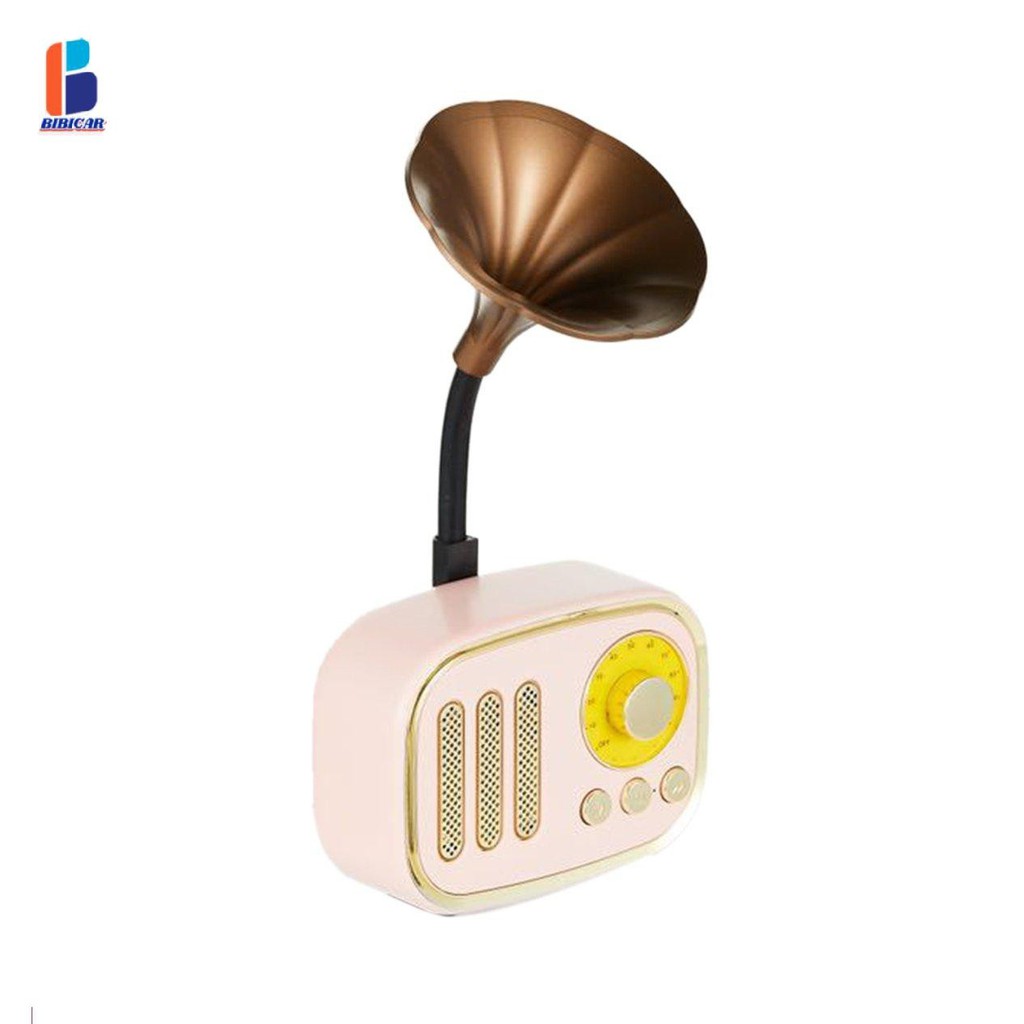 Loa bluetooth retro hình radio kèn trumpet, loa bluetooth mini retro