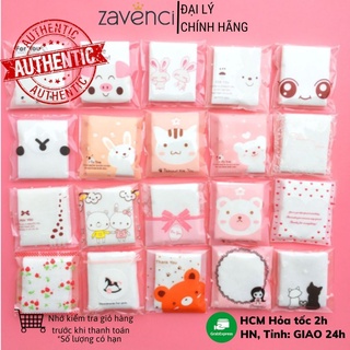 Bông tẩy trang bỏ túi gói mini 25 miếng dễ thương tiện lợi Zavenci