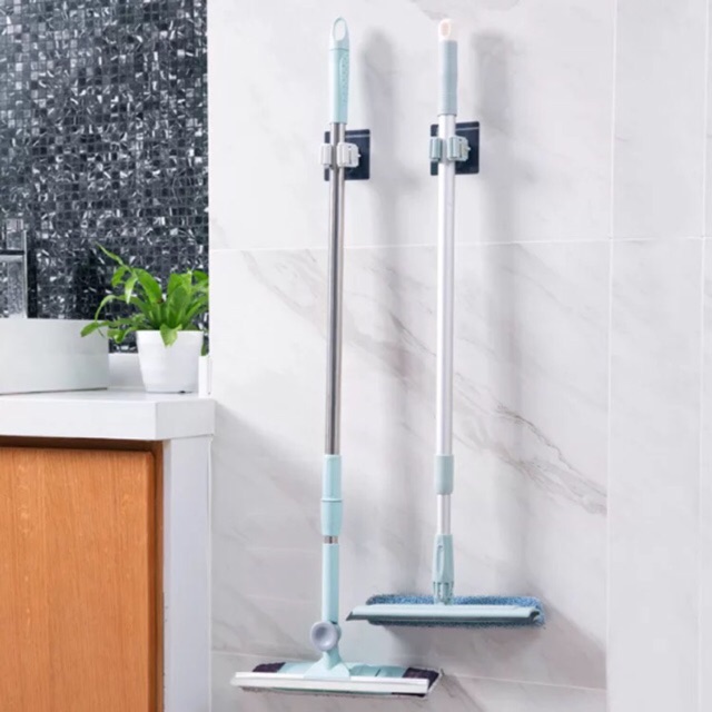 Giá Treo Cây Lau Nhà Đa Năng Kèm Miếng Dán Chắc Chăn