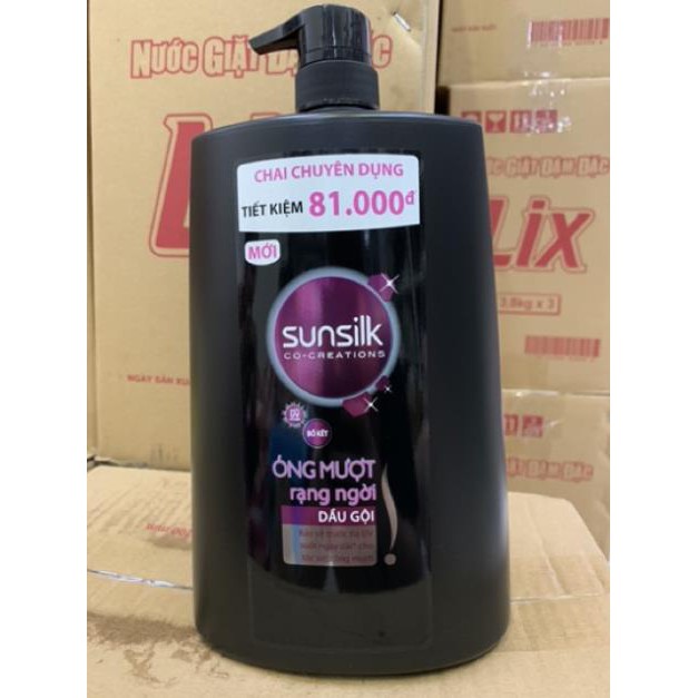 DẦU GỘI SUNSILK chai to 1,4kg có 2 mầu vàng và đen