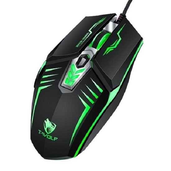Chuột Gaming T-Wolf G510 Có Dây DPI 800-3200 Cho Laptop/ PC