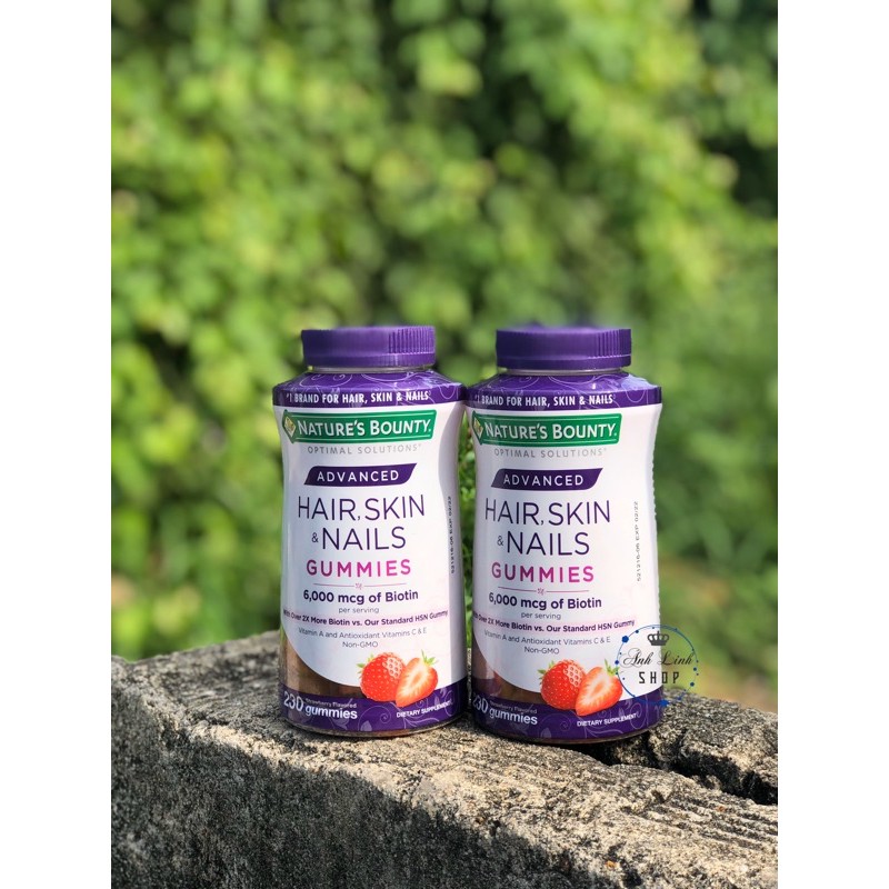 Nature's Bounty Advanced Kẹo dẻo Hair, Skin & Nails Gummies.