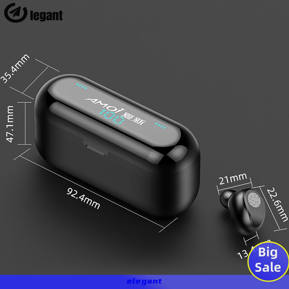 Bộ Tai Nghe Không Dây Bluetooth 5.0 Egxf9-01 Tws Có Hộp Sạc