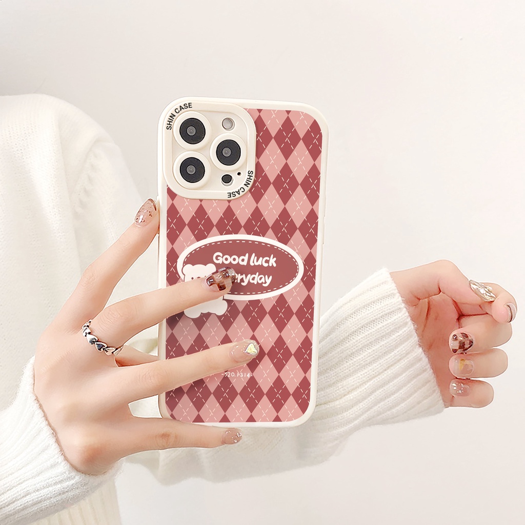 Ốp lưng Iphone Gấu caro các dòng 7plus/8plus/11/11promax/12/12promax/13/13promax [Tomax Shop]