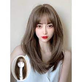 Tóc Giả Nữ Nguyên Đầu Dáng Layer Chất Liệu Tự Nhiên Mềm Mượt