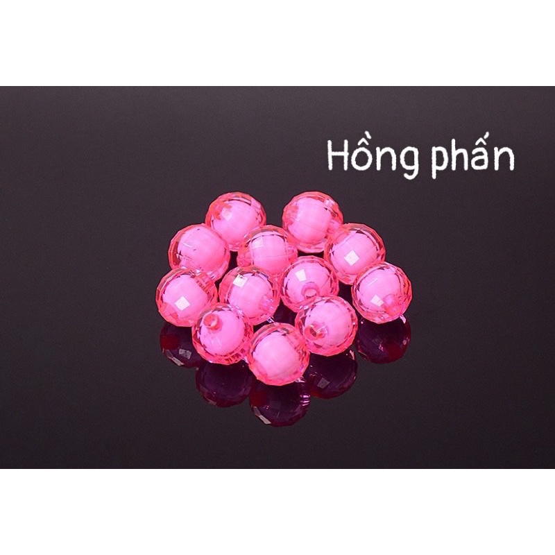 Hạt cườm acrylic 8mm/8ly,hạt làm nhuỵ hoa, rèm,làm hoa trang trí các loại