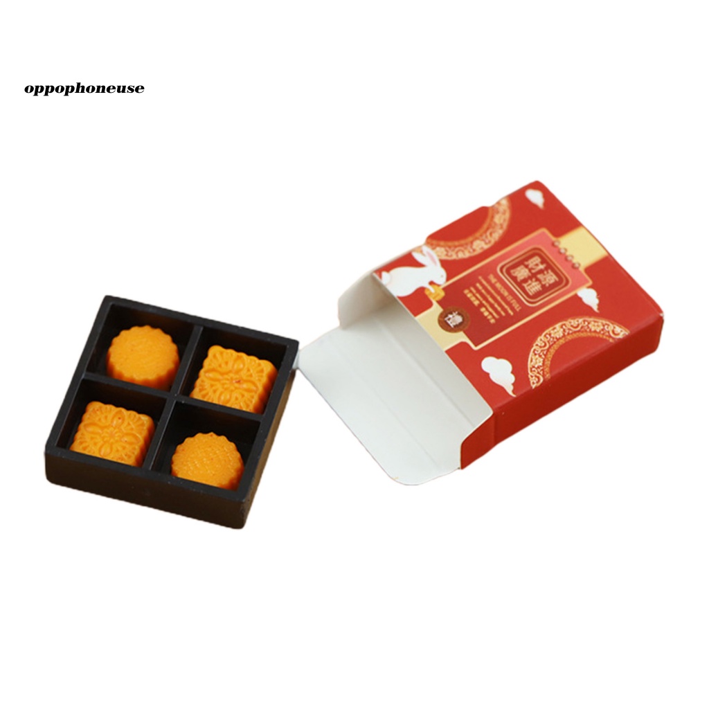 Oppo Mô Hình Bánh Trung Thu Mini Tỉ Lệ 1 / 12 Trang Trí Nhà Búp Bê