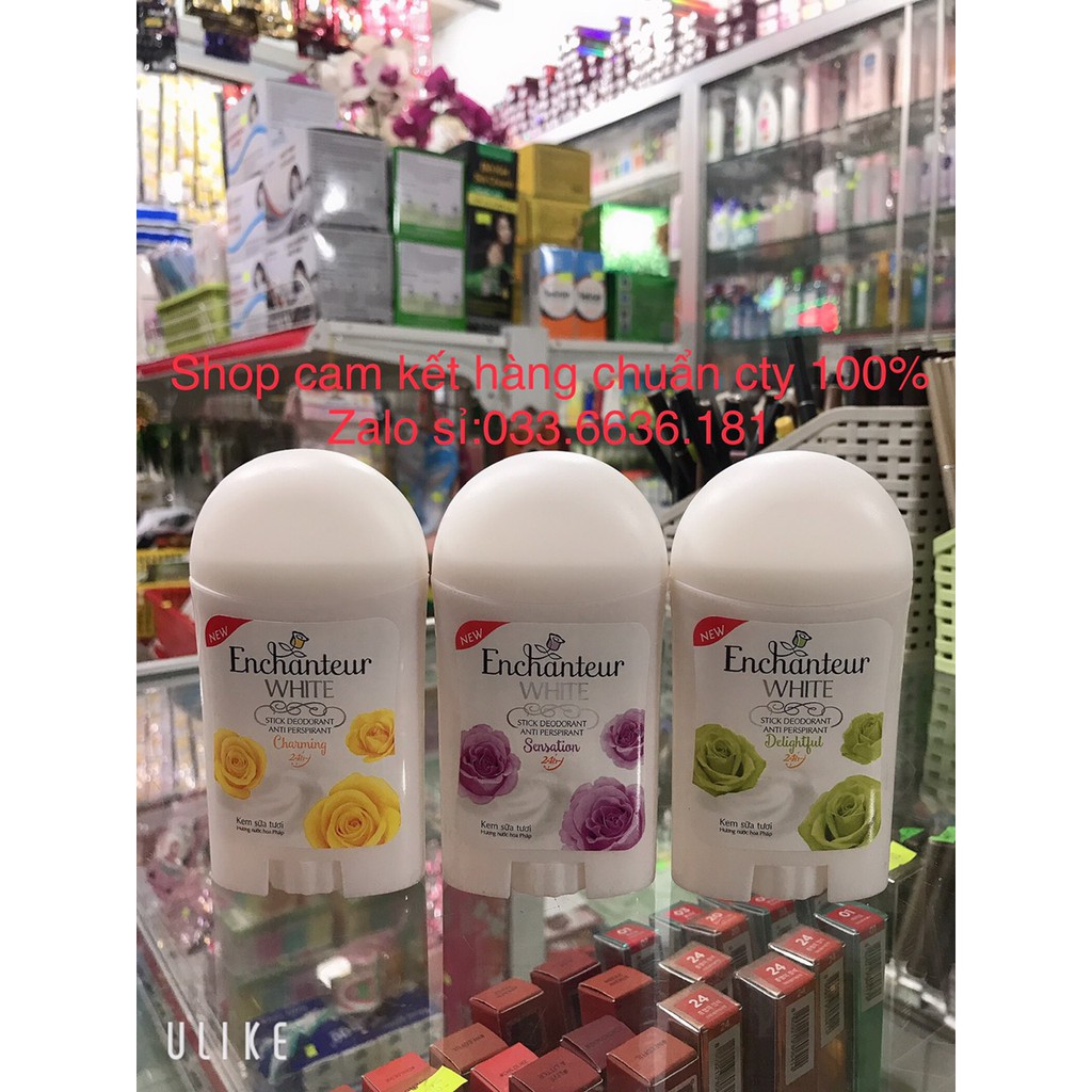 sáp khử mùi trắng da ENCHANTEUR 40g [ chuẩn hàng cty 100%]