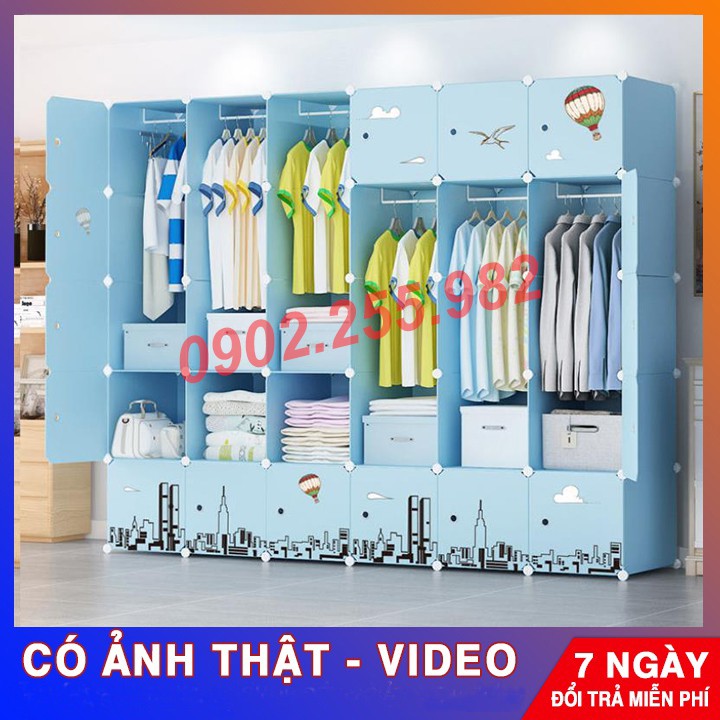 [RẺ NHẤT HÀ NỘI] TỦ NHỰA LẮP RÁP ĐA NĂNG THÔNG MINH NHIỀU Ô ĐỂ ĐỒ SIZE LỚN NHIỀU MÀU LỰA CHỌN