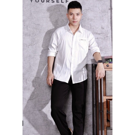 Sơ mi trơn đơn giản form suông rộng thời trang Nô Store