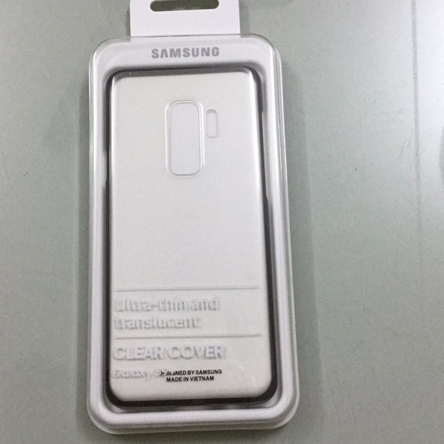 Ốp hãng clear cover samsung S9 plus