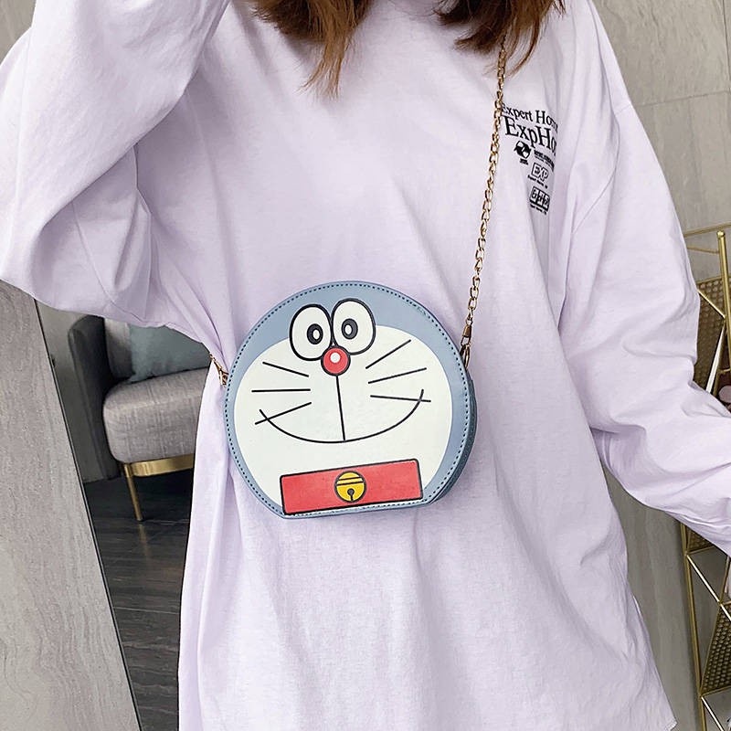 Doraemon Túi Đeo Chéo Hình Mèo Máy Doremon Đáng Yêu Cho Nữ