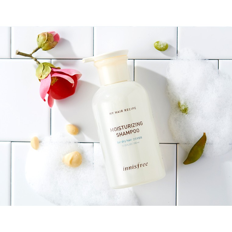 Dầu gội dưỡng ẩm dành cho tóc khô Innisfree My Hair Recipe Moisturizing Shampoo