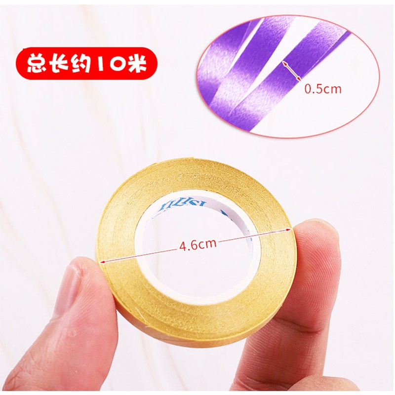 Cuộn Dây Ruy Băng 10M Đường Kính 5mm Dùng Để Trang Trí Tiệc Sinh Nhật 14 Màu Sắc