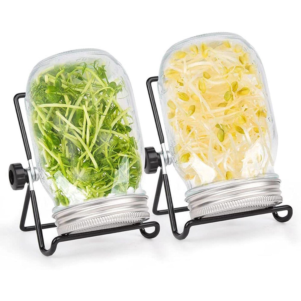 Bộ Lọ Mầm Bảo Quản Tươi Mới Với Nắp Đậy Bằng Thép Không Gỉ