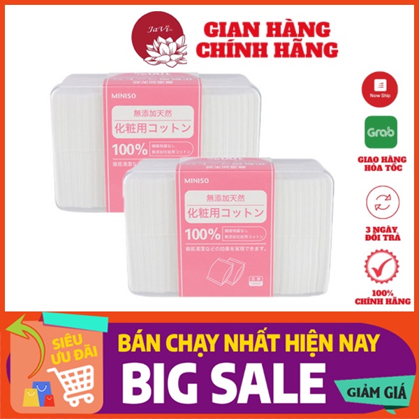 Bông tẩy trang Miniso 1000 miếng