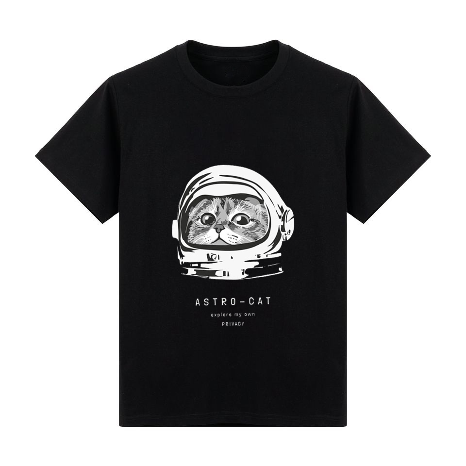 Áo thun phông Unisex Form rộng ngắn tay in hình Astro Cat Fullsize | BigBuy360 - bigbuy360.vn