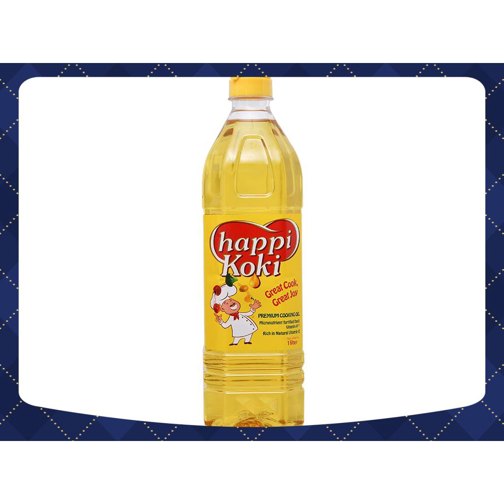 [FreeShip] DẦU ĂN HAPPY KOKI 1L