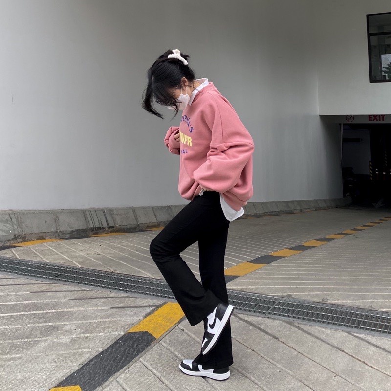 [VIDEO/SẴN] Quần legging ống loe co dãn chất thun tăm tôn dáng vòng hai quyến rũ