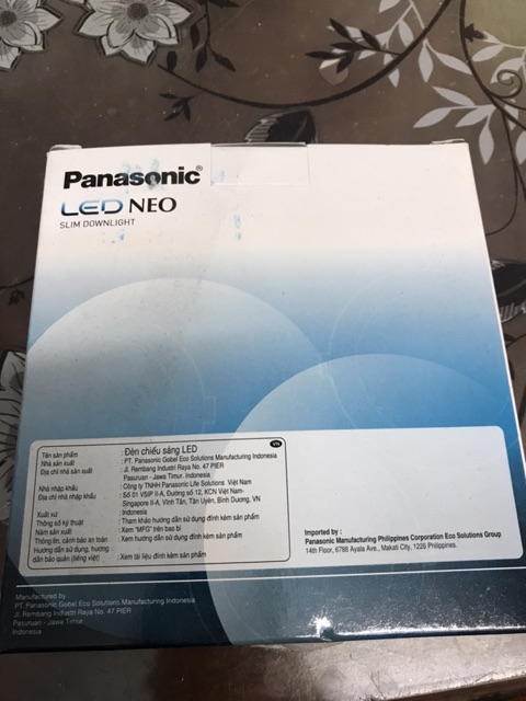 Đèn Led Âm Trần Siêu Mỏng 9W Panasonic Phi 100 ( made in Indonesia)