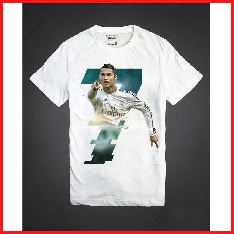 Áo Thun Nam In Hình Cầu Thủ CR7 Rẻ Bền Đẹp Local Brand DLX