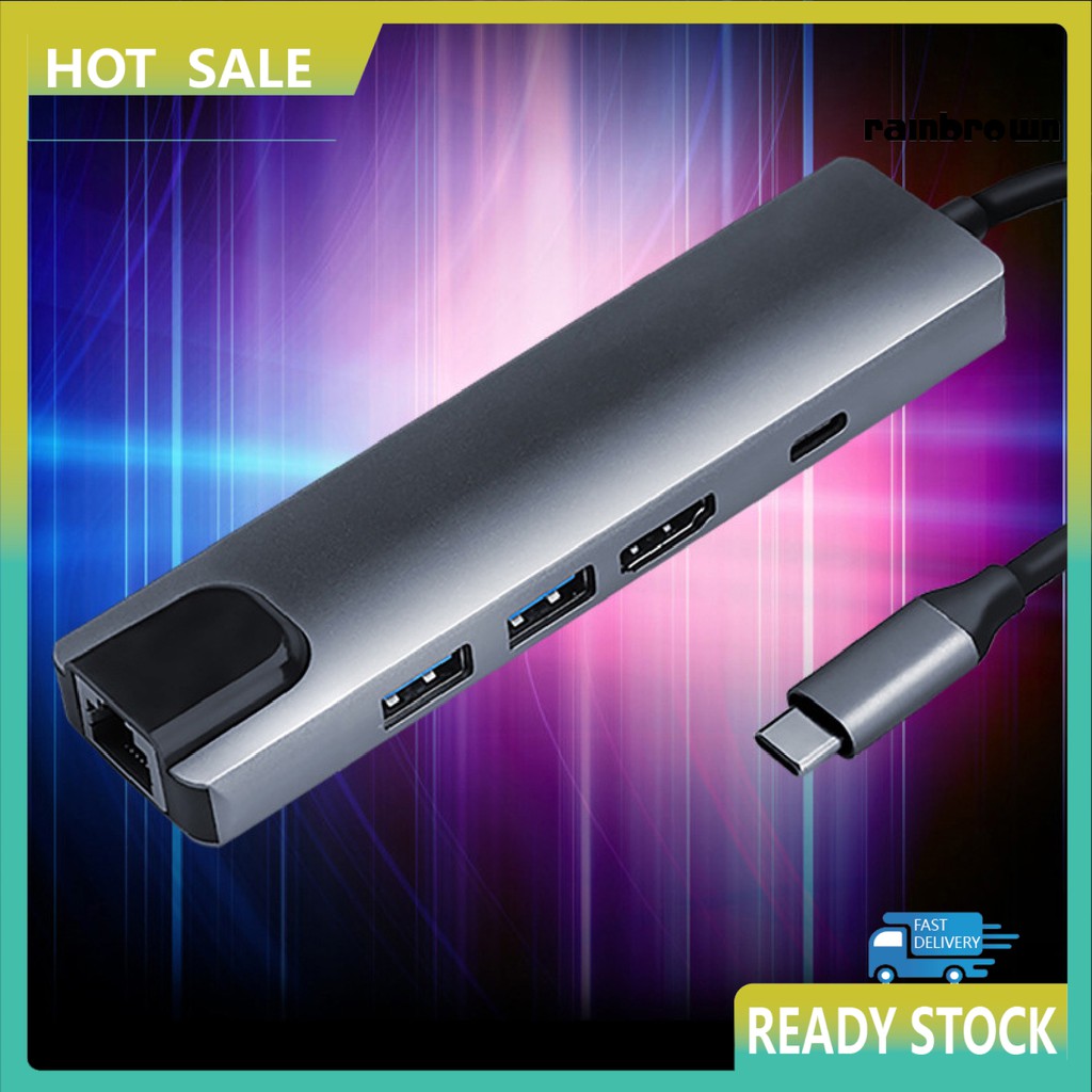 Bộ Chuyển Đổi Cổng Type-C Sang Hdmi Usb 3.0 Pd 5 Trong 1