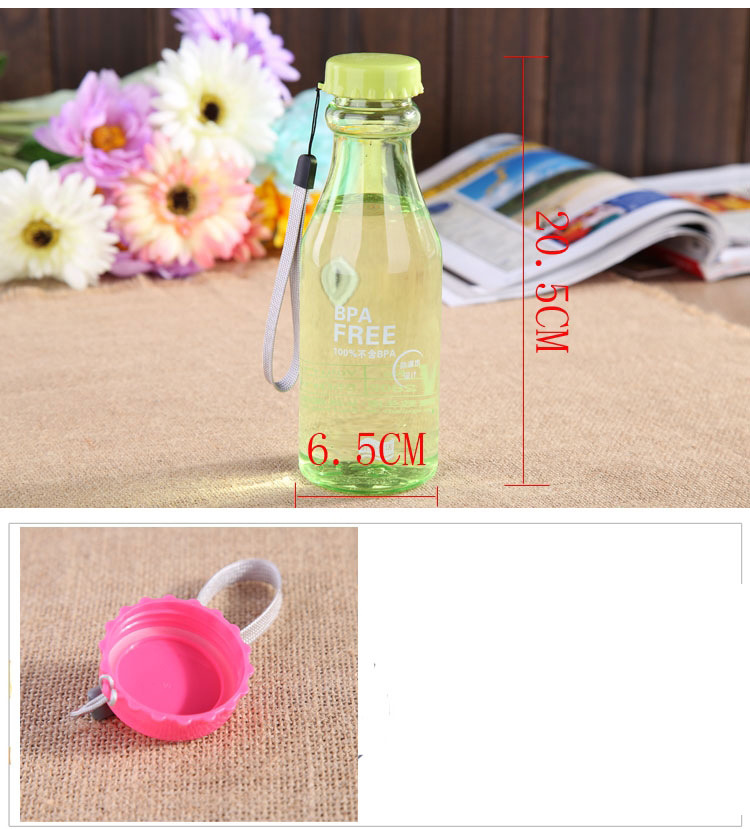 Bình Nước Nhựa Trong Suốt Có Nắp Chống Rò Rỉ