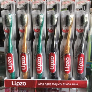 Bàn chải đánh răng Lipzo Ruby Charcoal than hoạt tính