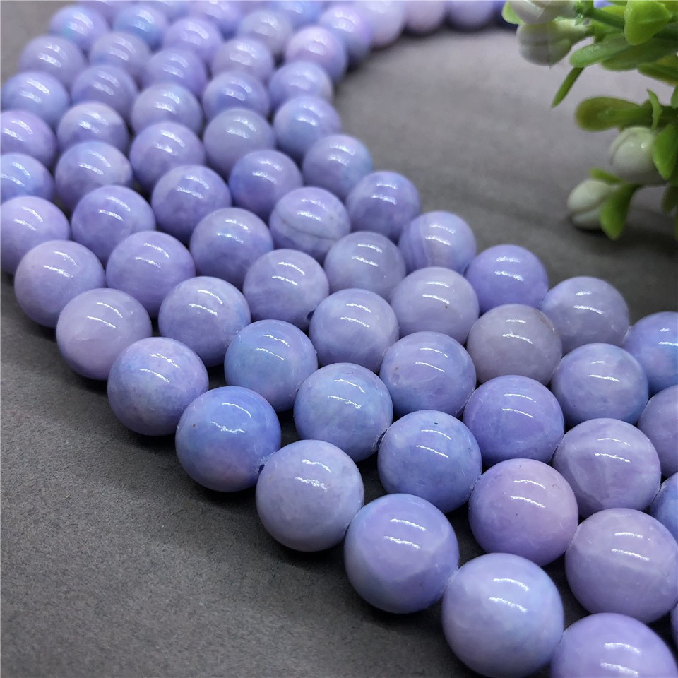 Chuỗi hạt đá ngọc bích mã não tròn 6-12mm làm trang sức thủ công