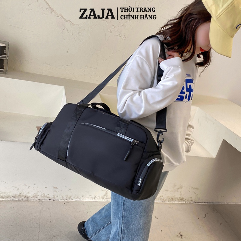 Túi xách du lịch nam nữ ZAJA cỡ lớn thời trang gập gọn nhiều ngăn đựng giày phong cách đeo vai ulzzang