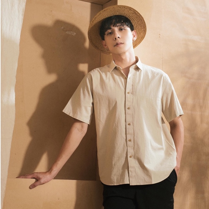 Áo sơ mi nam 360BOUTIQUE ngắn tay cổ bẻ - STNTK224 | BigBuy360 - bigbuy360.vn