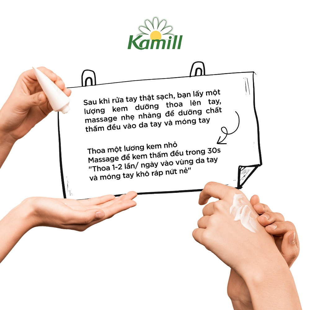 Bộ 2 kem dưỡng da tay và móng tay Kamill Hand & Nail Cream 100ml