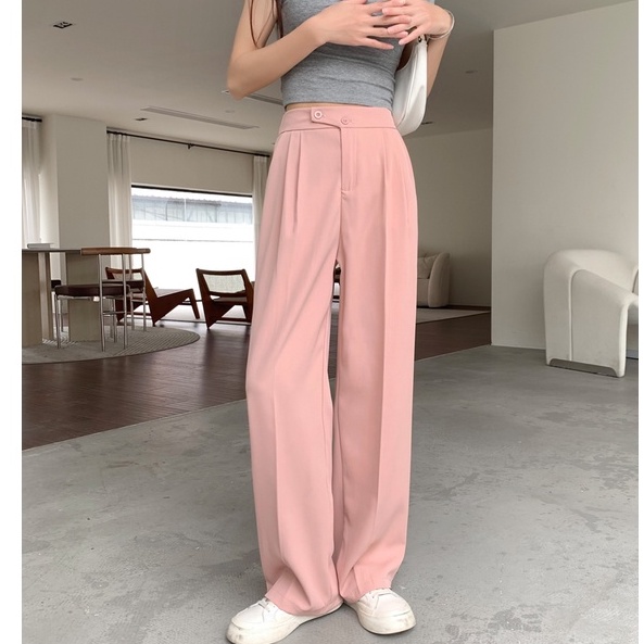 Quần dài Peppermint 50360 ống rộng suông thời trang thanh lịch cho nữ