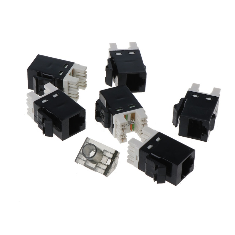Giá Đỡ Gắn Tường 6 Cổng CAT6 RJ45 Chuyên Dụng Chất Lượng Cao