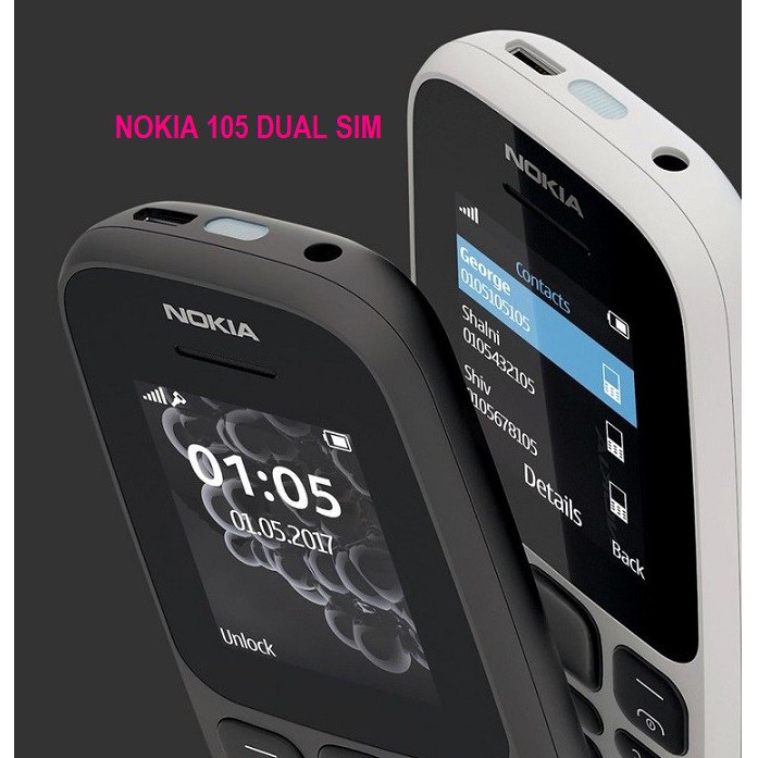 ĐIỆN THOẠI NOKIA 105 DUAL SIM 2019 2 SIM - CHÍNH HÃNG BẢO HÀNH 12 THÁNG | BigBuy360 - bigbuy360.vn