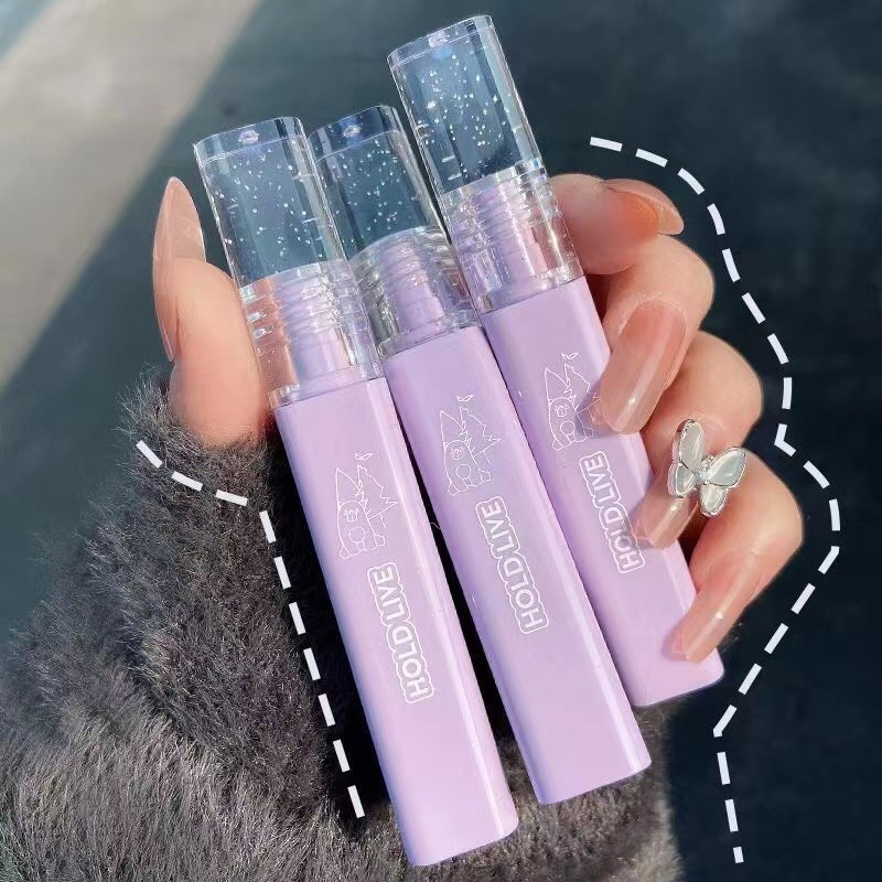 Son Kem Tím Pastel HOLDLIVE Gấu Bông Mềm Mịn Hàng Nội Đia Trung Giá Rẻ Dành Cho Học Sinh Sinh Viên 30gr  💜💜💜