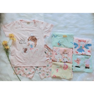Đồ bộ xuất hàn cho bé gái chất cotton {25-36kg}, Bộ cộc tay xuất hàn cotton cho bé size đại 25-36kg