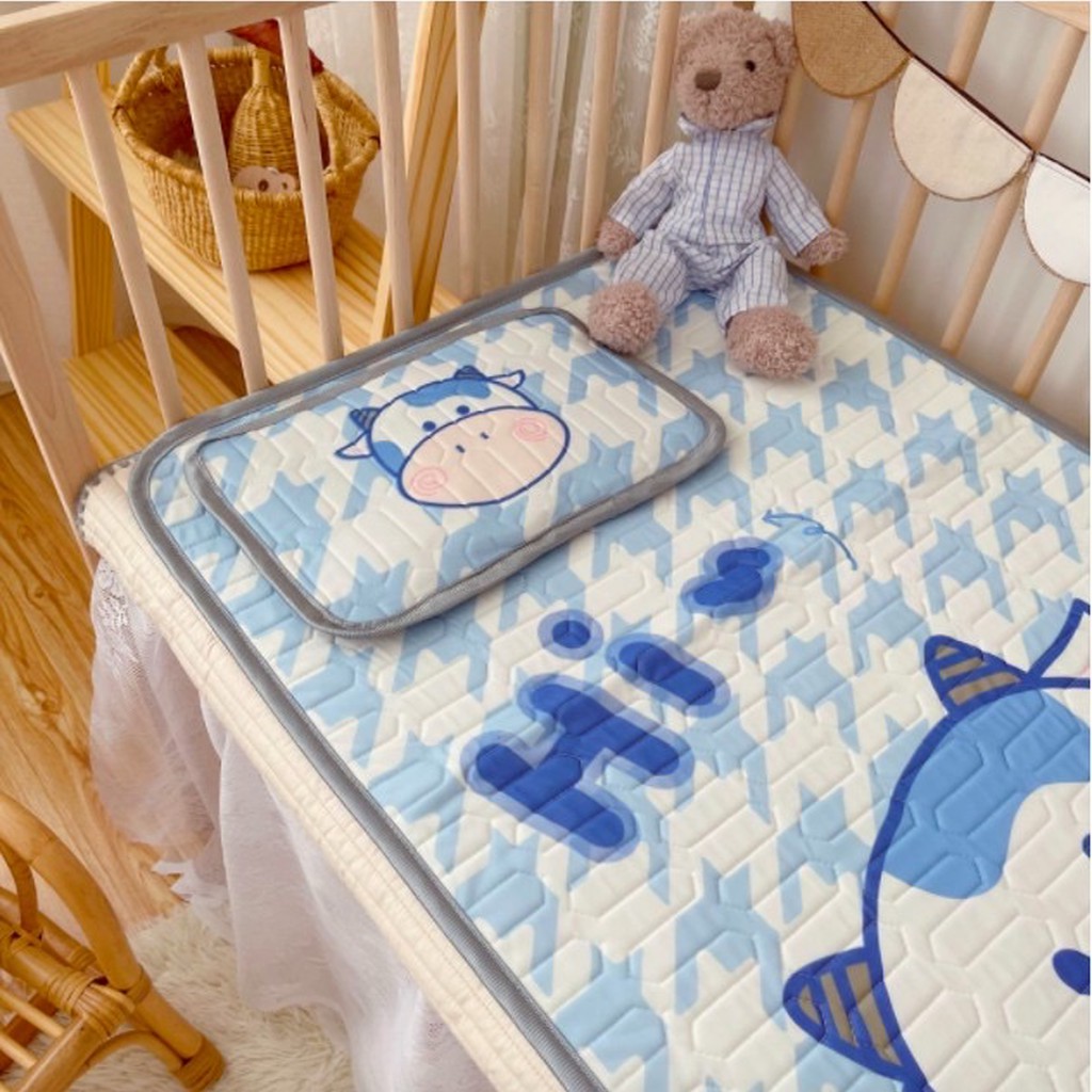 Chiếu điều hòa cho bé ,chiếu cao su non in hình 5D cao cấp cho bé Baby Dreams