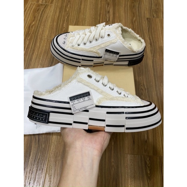 GIÀY XVESSEL SLIPON WHITE LAI AU