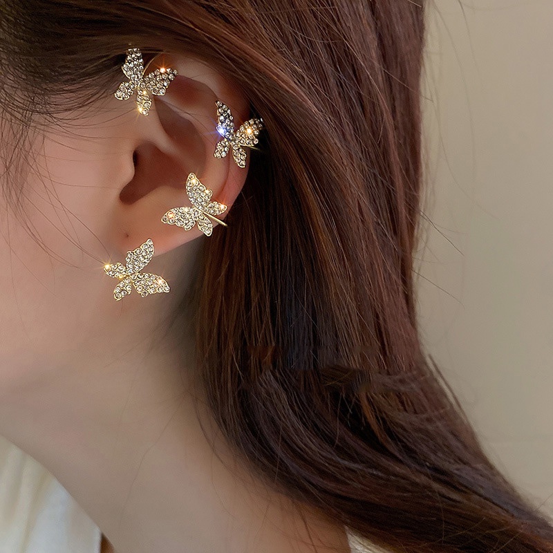 (MớI) Bông Tai HìNh BướM ĐíNh Đá Xinh XắN