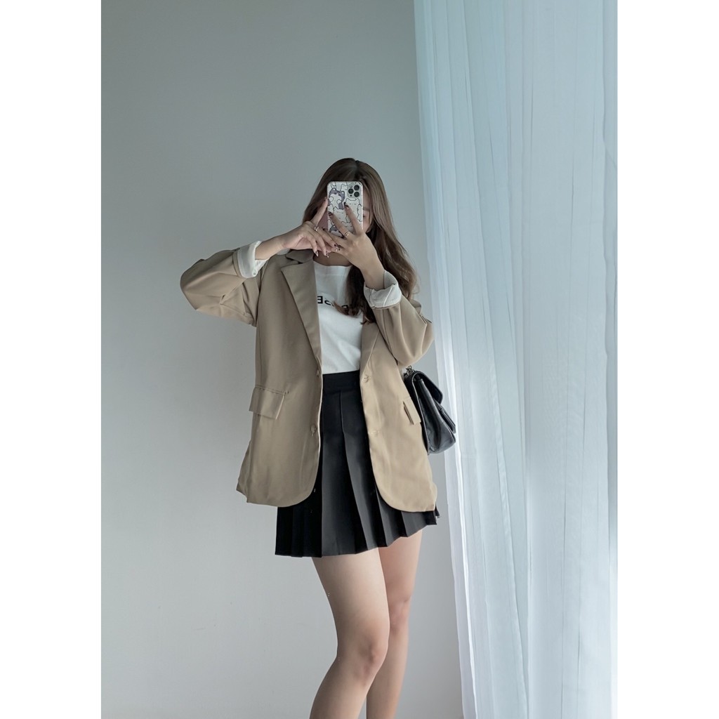 ÁO BLAZER 2 LỚP TÚI NẮP STYLE HÀN QUÔC CỰC KÌ XINH | BigBuy360 - bigbuy360.vn