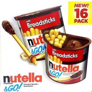 [THÙNG] Bánh que chấm sốt socola Nutella & Go - Mỹ