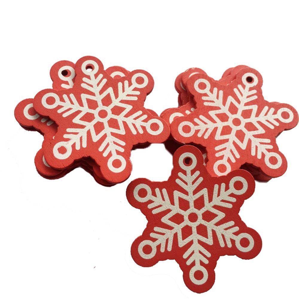 Set 10 Bông Tuyết / Nai Sừng Tấm Trang Trí Cây Thông Noel