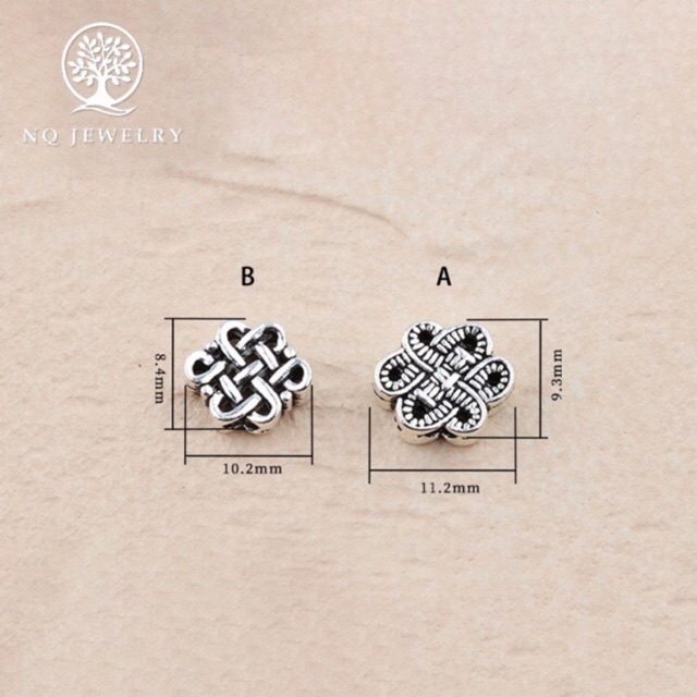 Charm bạc 925 kết đồng tâm - Charm kết đồng tâm bạc 925 - NQ Jewelry