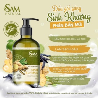 Dầu gội sinh khương sam natural 500ml