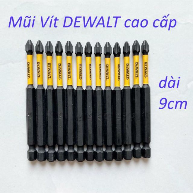 Mũi vít Dewalt xám, đen PH2 9cm,hàng Mỹ xịn