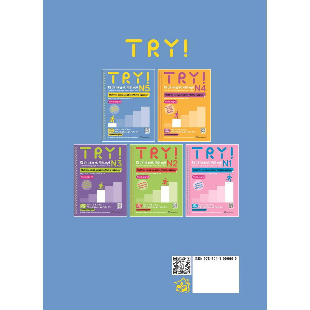 Sách Try! Thi Năng Lực Nhật Ngữ N5 - Phát Triển Các Kỹ Năng Tiếng Nhật Từ Ngữ Pháp