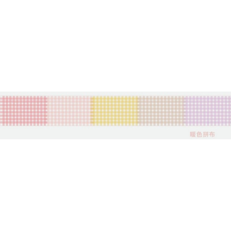 (CHIẾT CHU KÌ 35 CM) WASHI CARO PASTEL