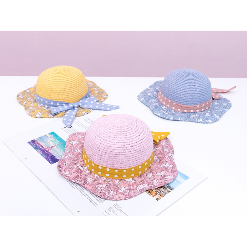 Mũ bé gái size 48cm thích hợp 15-24 tháng hoặc hơn