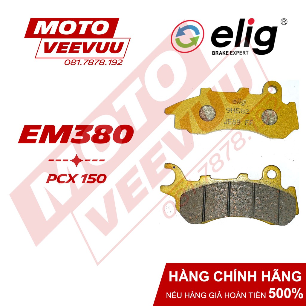 Bố thắng dĩa, má phanh dĩa ELIG EM380 Dùng cho PCX 150